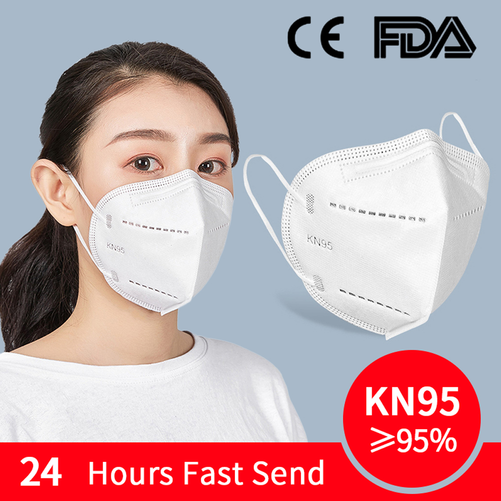 KN95 Mask Anti Virus Disposable Protective Mask with KN95 Level 95% Bacterial Filtration Mouth Face Cover Dust Masks